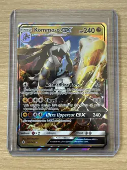Kommo-o GX Holo Card 100/145 Sm-Guardians Rising Pokemon Trading Card - NM / M - Image 4