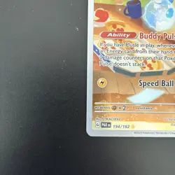 Minun 194/182 - SV04: Paradox Rift Illustration Rare Pokemon Card - Image 4