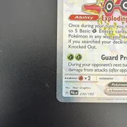 Pokemon Card Forretress EX 230/193 Ultra Rare Paldea Evolved - Image 4