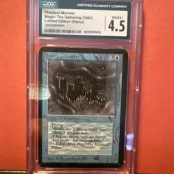 Magic the Gathering MTG Alpha Phantom Monster CGC 4.5 - Image 1
