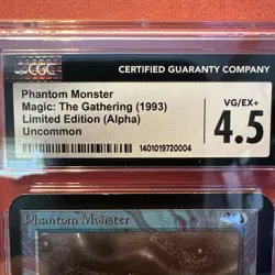 Magic the Gathering MTG Alpha Phantom Monster CGC 4.5 - Image 2