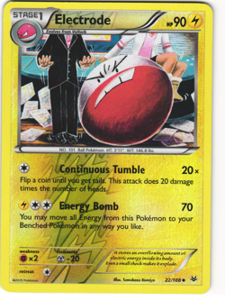 Electrode Reverse Holo Pokemon TCG Roaring Skies 22/108 LP - Image 1