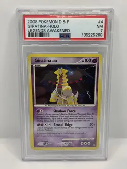 Pokemon Tcg Giratina Legends Awakened Holo Rare #4 PSA 7 - Image 1