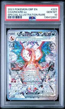 Charizard ex Obsidian Flames PSA 10 Special Illustration Rare #223 Pokemon 2023 - Image 1