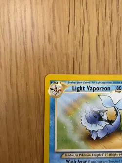 Pokemon Light Vaporeon 52/105 Neo Destiny - Image 5