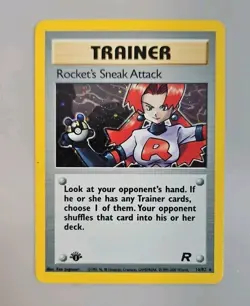 Rocket's Sneak Attack - 1st Edition Holo- 16/82 Team Rocket - Pokemon TCG - 2000 - Image 1