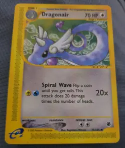 Pokemon TCG Expedition Base Set DRAGONAIR Regular, Uncommon - 75/165 Near Mint - Image 1
