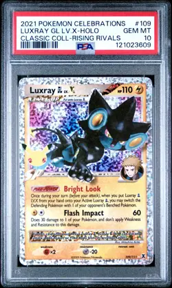 Luxray GL LV.X Celebrations: C #109 (2021) Classic Collection PSA 10 Pokemon - Image 1