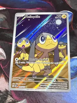 Pokemon Helioptile 143/132 ILLUSTRATION RARE FULL ART HOLO - Mega Evolution- NM - Image 4