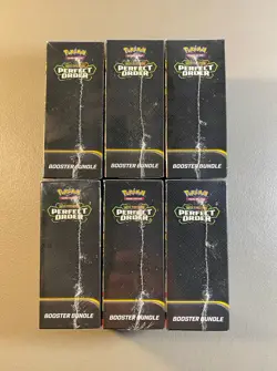 6x LOT SEALED Pokemon TCG: Mega Evolution - Perfect Order Booster Bundle Box - Image 3