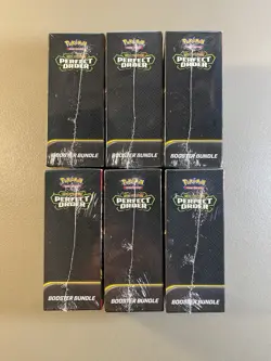 6x LOT SEALED Pokemon TCG: Mega Evolution - Perfect Order Booster Bundle Box - Image 5