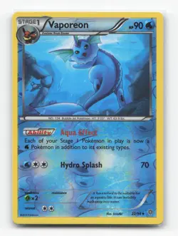 Pokemon TCG - Vaporeon 22/98 LP Uncommon Ancient Origins Reverse Holo - Image 1