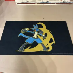 Pokemon Center Sealed TCG Lucario Focused Fighter Playmat Play Mat! - Image 1