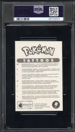 2000 Pokemon Merlin Tattoos | Charizard Charmeleon Exeggcute | PSA 7 - Image 2