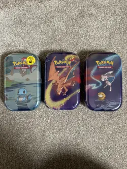 Pokemon tins new 3X Kanto Mini Tins Brand New & Factory Sealed - Image 1