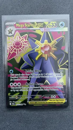 Pokemon TCG Mega Starmie EX 102/088 Perfect Order Full Art Ultra Rare Near Mint - Image 1
