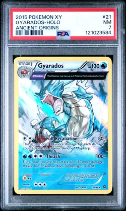 Gyarados (21) XY - Ancient Origins #21 (2015) Holo PSA 7 Pokemon - Image 1