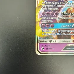 Lunala GX 66/149 Pokemon TCG Sun & Moon Base Set Holo Ultra Rare - Image 4