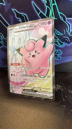 Pokemon Lillie's Clefairy EX 173/159 Sv09 Journey Together Ultra Rare Holo NM🔥 - Image 4