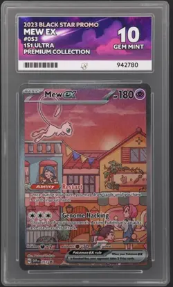 Pokemon TCG Mew EX SVP053 SV 151 Black Star Promo Ace 10 - Image 1