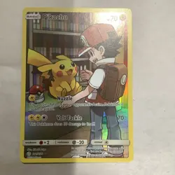 Pokemon Pikachu Full Art Secret Rare Holo SM-Cosmic Eclipse 241/236 70HP - Image 1