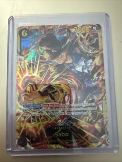 Sabo OP13-120 Secret Rare Foil Carrying on His Will One Piece NM - Image 1