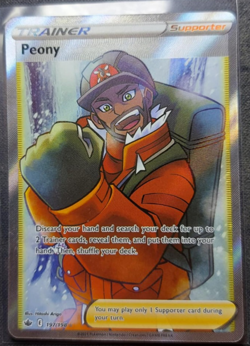 Peony Full Art 197/198 Swsh06: Sword & Shield - Chilling Reign Holo - Image 1