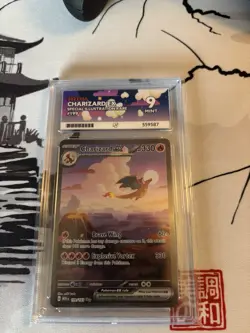 Ace 9 Pokemon TCG Charizard EX S&V 151 Card 199/165 English Edition - Image 1