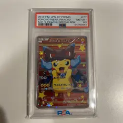 PSA 8.5 Pokemon 2016 Poncho-Wearing Pikachu Mega Charizard 207/XY-P Japanese - Image 1
