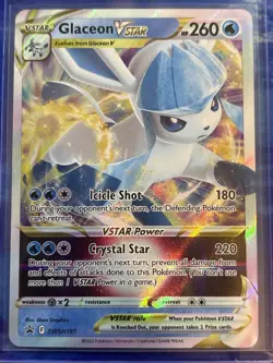 Pokemon TCG Glaceon VSTAR SWSH197 Black Star Promo NM - Image 1
