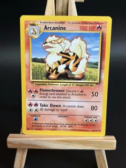 Pokemon TCG Arcanine Base Set Card 23/102 Regular LP Condition 1999 WOTC - Image 1