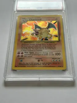 Base Set Charizard PSA 6 Holo Pokemon Card Unlimited 4/102 - Image 3