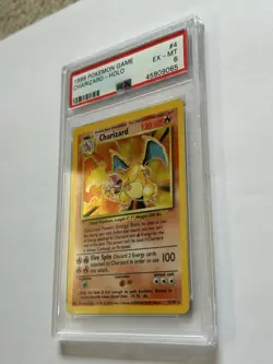 Base Set Charizard PSA 6 Holo Pokemon Card Unlimited 4/102 - Image 5