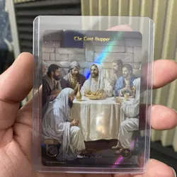 Sacred Legacy Full Art Foil Collector Card The Last Supper 097/100 Rare Holo - Image 2