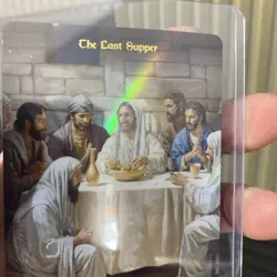 Sacred Legacy Full Art Foil Collector Card The Last Supper 097/100 Rare Holo - Image 4