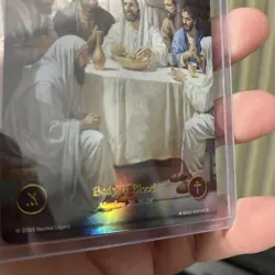 Sacred Legacy Full Art Foil Collector Card The Last Supper 097/100 Rare Holo - Image 5