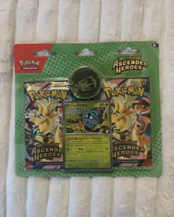 ⭐Pokemon TCG: Mega Evolution—Ascended Heroes Erika's Tangela 2-pack blister - Image 1