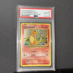 2016 Pokemon XY Evolutions Cosmos Toys R Us #9 Charmander Holo PSA 10 - Image 1