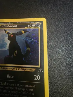 Umbreon 13/75 Neo Discovery Holo Pokemon TCG Card Unlimited DMG - Image 4