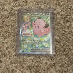 Lillie's Clefairy EX Journey Together JTG Card 184/159 SV09 NM Condition Rare - Image 1
