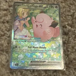 Lillie's Clefairy EX Journey Together JTG Card 184/159 SV09 NM Condition Rare - Image 3