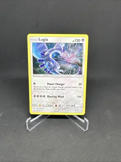 2019 Pokemon TCG Sun & Moon Team Up Lugia 131/181 Holo Rare NM Holobleed Card - Image 1