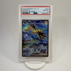 PSA 10 Zapdos ex 204/165 Sv2a: Pokemon Card 151 Holo (Japanese) - Image 1