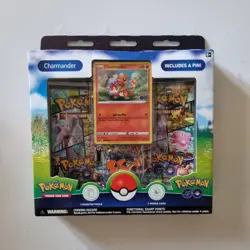 Pokemon Go Charmander Pin Collection Box Pokemon TCG Brand New And Sealed - Image 1