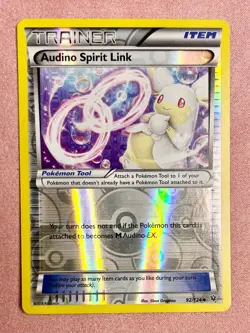 Audino Spirit Link | 92/124 | Fates Collide | Pokemon | Reverse Holo | LP - Image 1