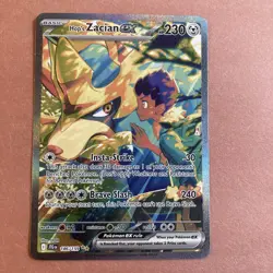 Hop's Zacian ex 186/159 Pokemon TCG Sv09: Journey Together SIR Holo - Image 1