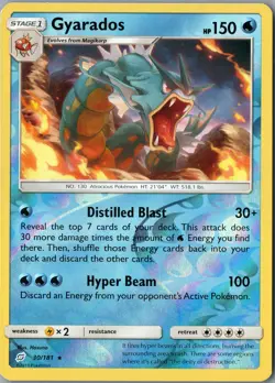 Gyarados Holo Rare SM - Team Up 30/181 NM Reverse Holo - Pokemon - Image 1