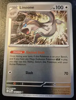 Linoone 082/094 Reverse Holo Uncommon Phantasmal Flames Pokemon TCG - Image 1