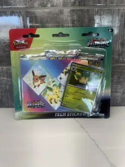 Pokemon TCG Prismatic Evolutions Tech Sticker Collection Leafeon Factory Sealed - Image 1