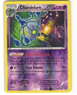 Chandelure Reverse Holo Pokemon TCG Steam Siege 50/114 LP - Image 1